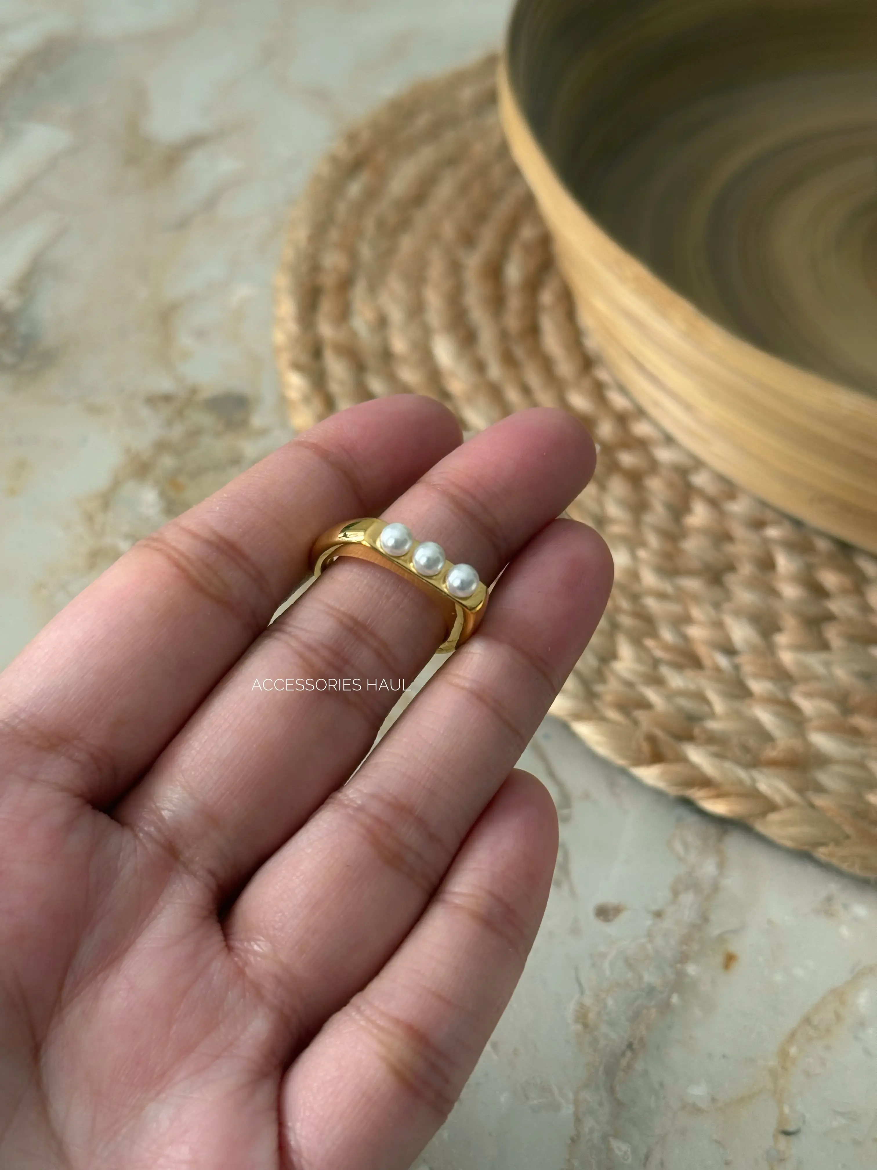 Pearl Luxe Ring Stainless Steel