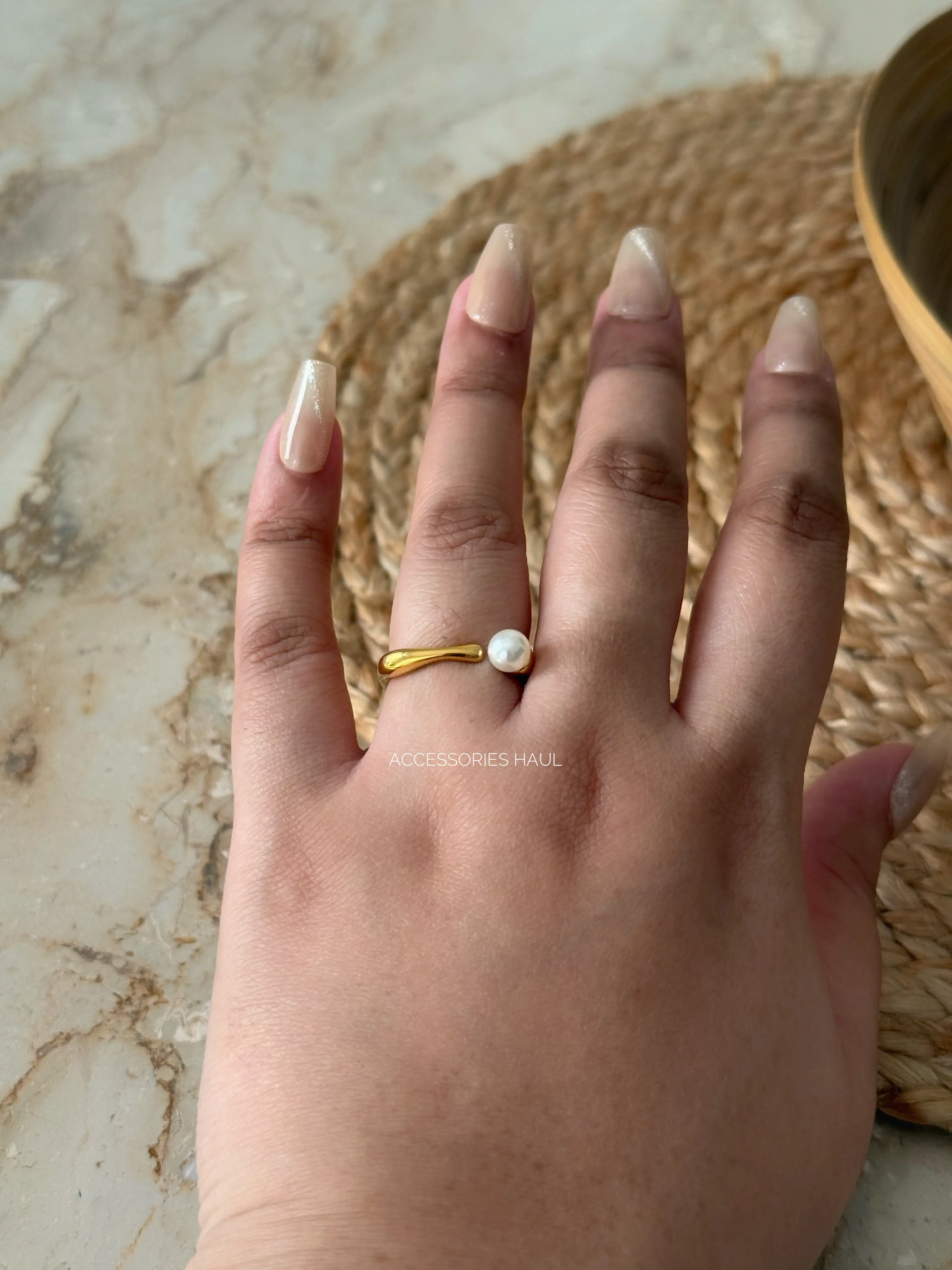 Pearl Muse Ring Stainless Steel
