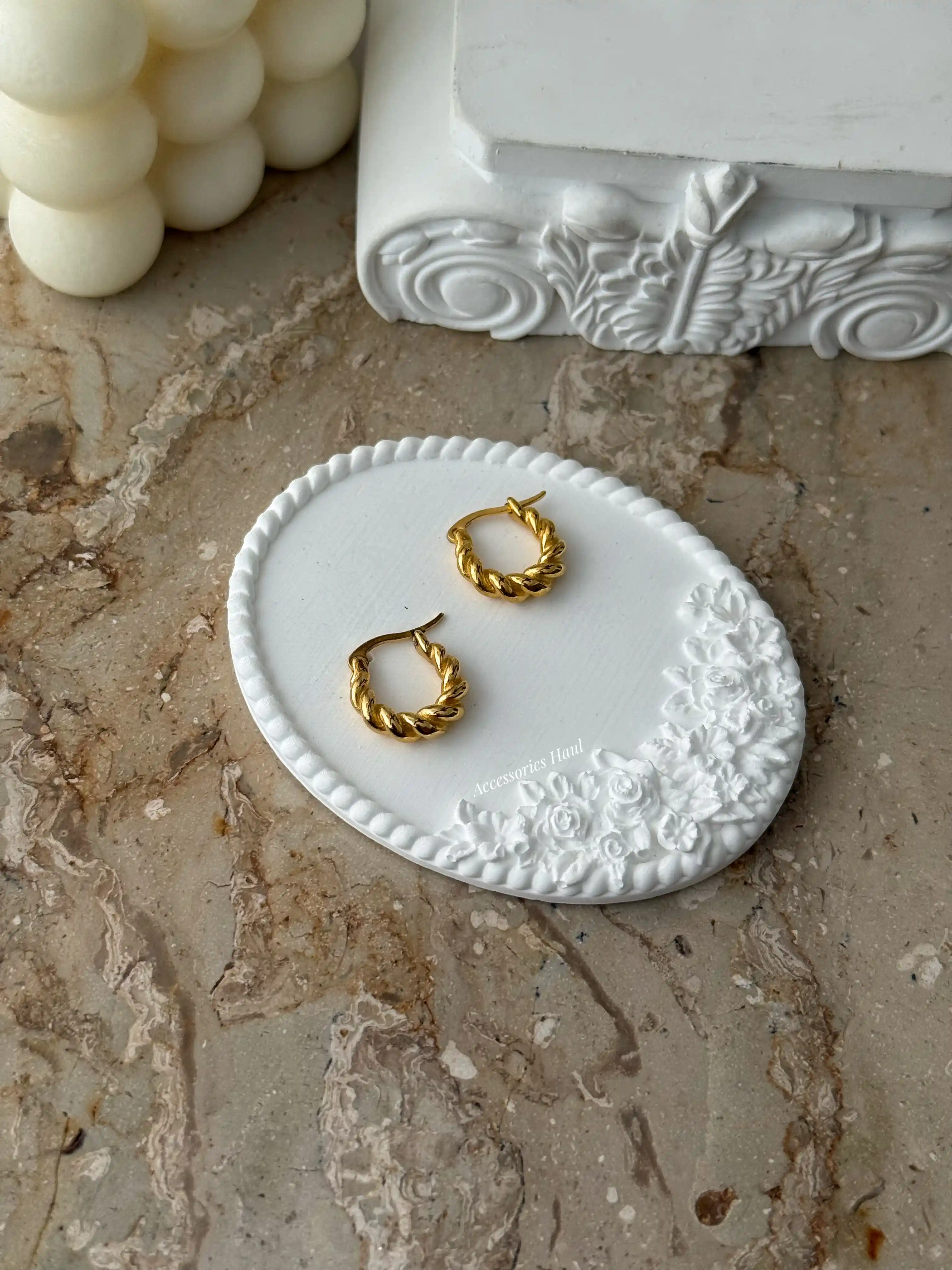 Stainless Steel Hoop Earring - 9865