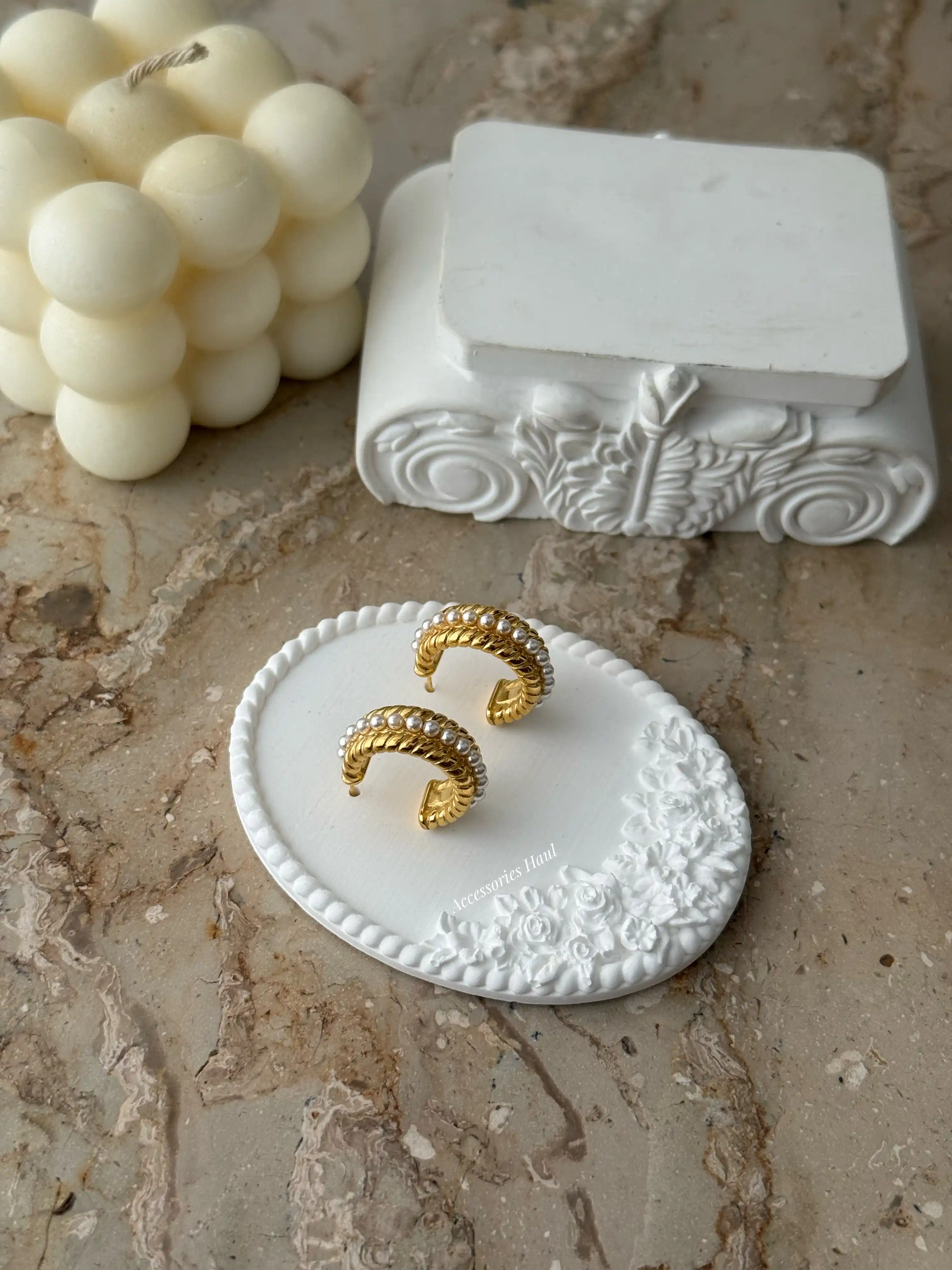Stainless Steel Stud Earring - 9862